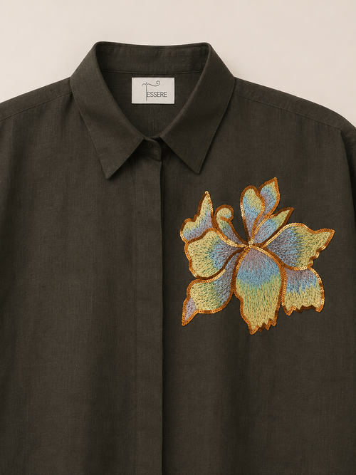 Magnolia Dusk Linen Shirt