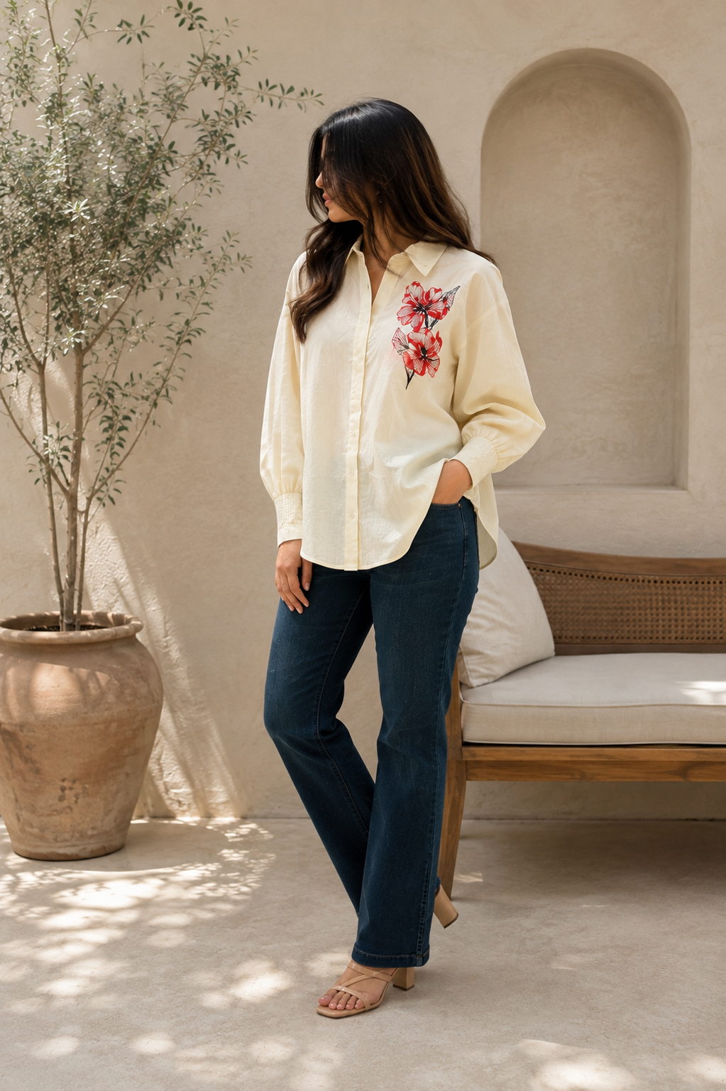 Hibiscus Sun Linen Shirt