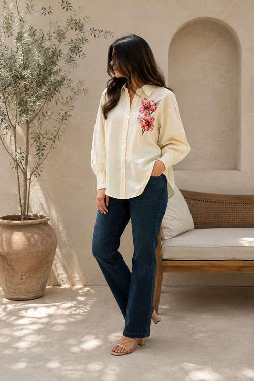 Hibiscus Sun Linen Shirt