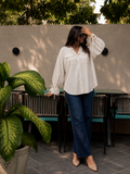 The Harper Utility Shirt- Beige
