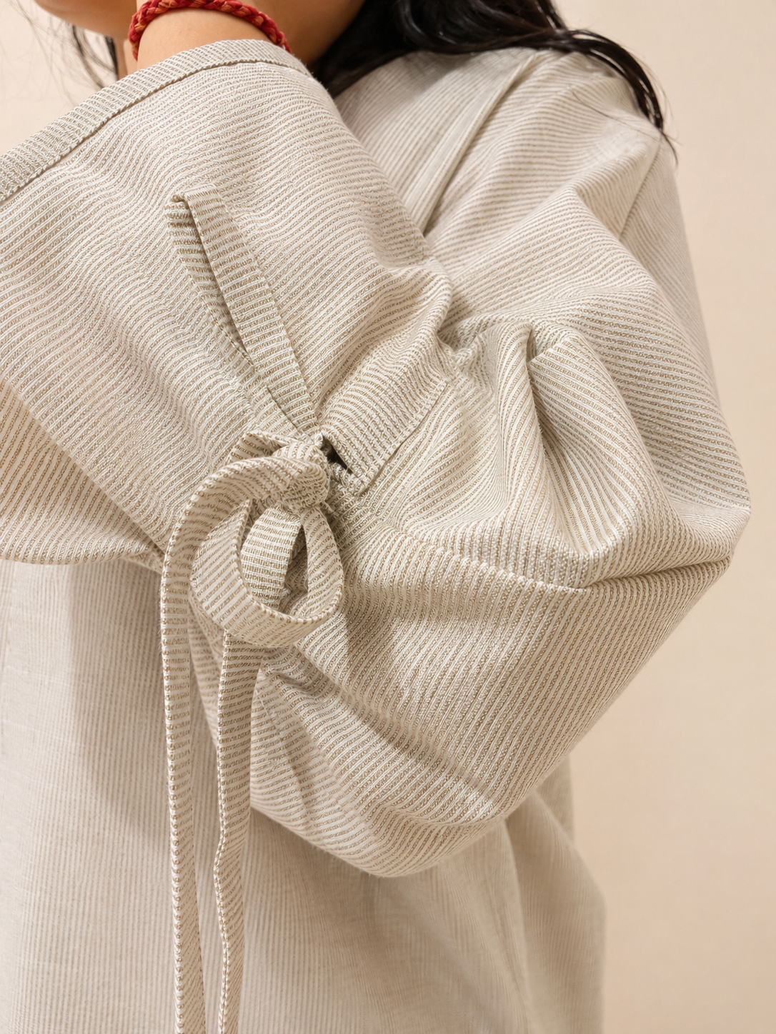 The Harper Utility Shirt- Beige