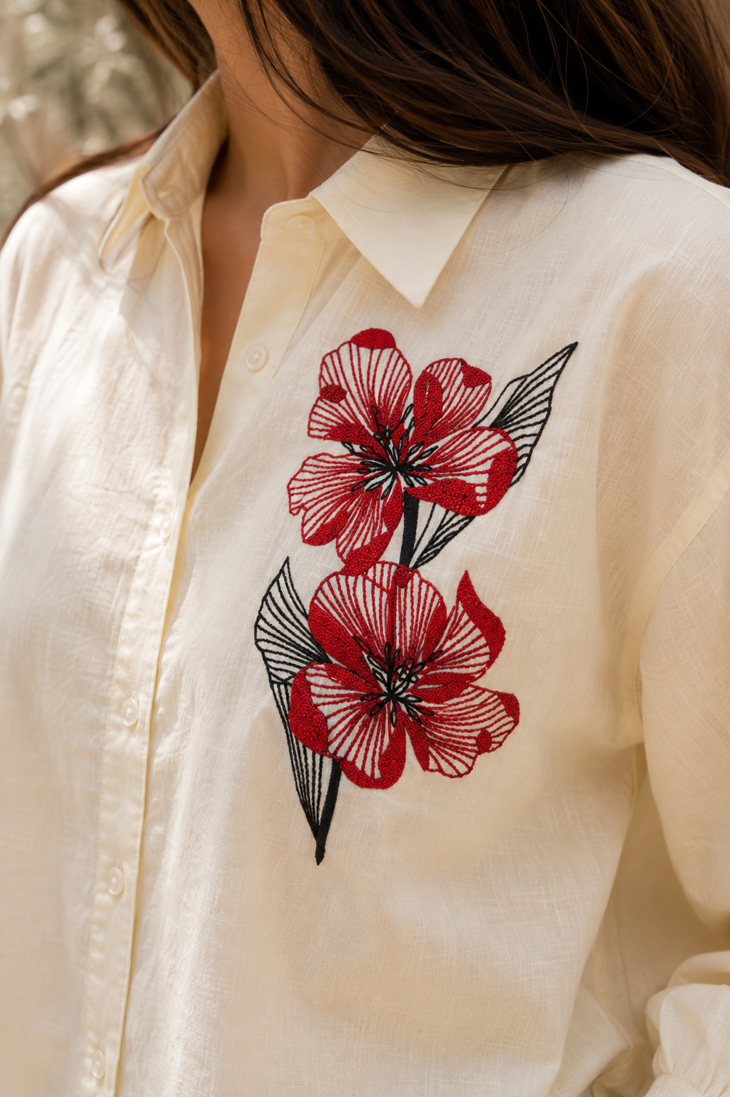Hibiscus Sun Linen Shirt
