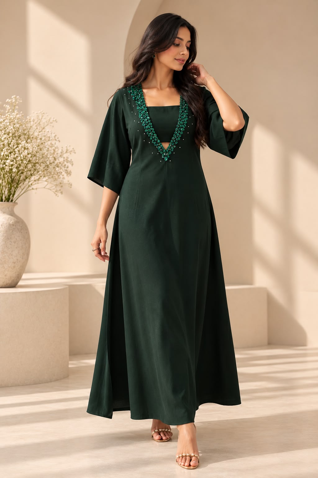 Emerald Allure Gown